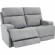 Ashbee Zero Gravity Loveseat with Power Recline, Head Rests & Footrest Ext in Dolphin Grey Fabric